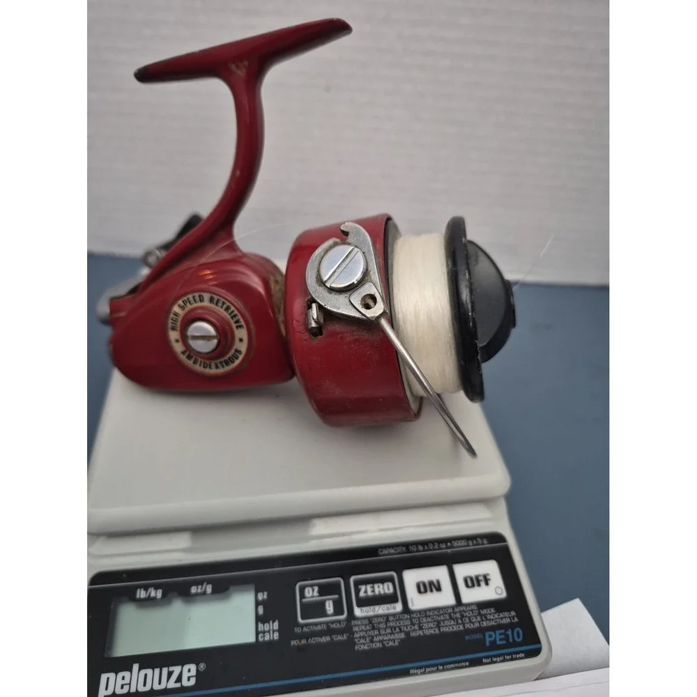 Vintage Olympic 530 Red Spinning Reel – Made in Japan